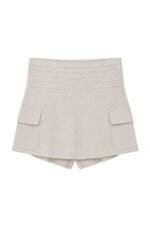 shorts saia Lofty Style feminino bege