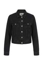 Jaqueta Jeans Feminina Zara Preta