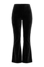 Calça de Veludo Cotele Feminina Calzedonia Preta