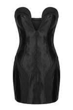 Vestido curto Kylie co.  com recortes preto