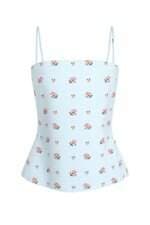 blusa Carol Bassi feminino azul