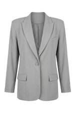 blazer feminino cinza