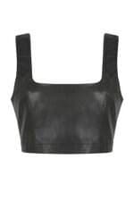 Top Renner em PU preto
