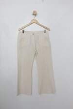 Calça de sarja cris barros feminina creme 