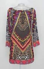 Vestido linda de morrer feminino com mix de estampas