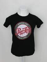 Camiseta feminina preta com Silk colorida 