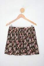 Saia diferentt feminina estampada com forro e Pregas