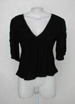 Blusa renner feminina preta com Renda