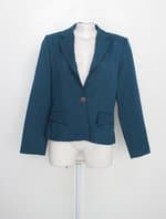 Blazer briance feminino azul com forro