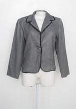 Blazer feminino cinza com forro