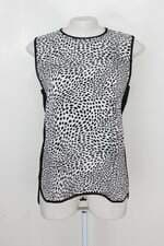 Blusa zara feminina estampada com Barra Mullet