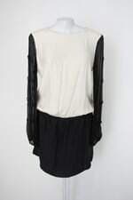 Vestido a.brand feminina preto com recortes