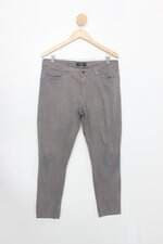 Calça de sarja canal feminina bege