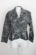 Blazer lezum feminino cinza estampado