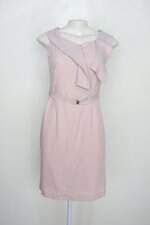 Vestido prímores feminino rosa claro com cinto na Cintura e forro