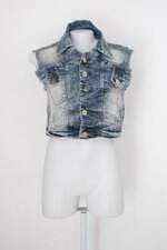 Colete Jeans Mirabela feminino azul estonado