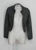 Casaco siberian feminino preto e branco