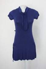 Vestido líquido feminina azul
