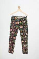 Calça de sarja oh, boy! feminina estampada