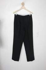 Calça social masculina preta com Pregas