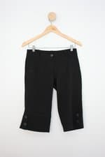Calça de tecido capri eldora feminina preta