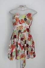 Vestido espaço fashion feminino mix de estampas