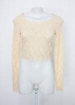 Blusa Y&J feminina creme em renda 