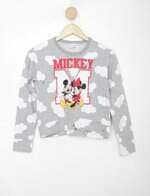 Moletom Infantil cinza Mickey Mouse