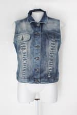 Colete riachuelo feminino jeans azul destroyed