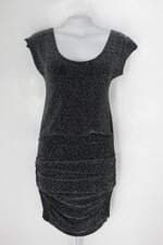 Vestido john john feminino preto Brilhante 
