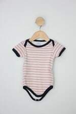 Body Infantil pui piu estampado listras