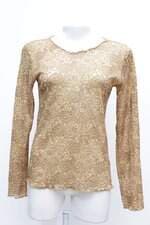 Blusa Bege Estampada Coqueta