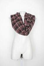 Lenço feminino marrom xadrez 