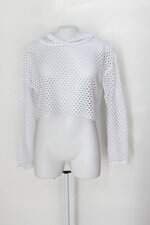 Casaco forever  21 feminino branco com Transparência