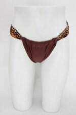 Calcinha de biquíni líquido feminina estampada