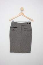 Saia fillity feminina bege com Fenda