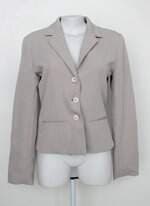 Blazer typs feminino bege com forro