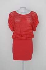 Vestido COX feminino laranja com Corte à laser