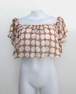 Blusa bana bana feminina marrom com Bojo