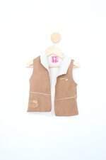 Colete Infantil hello kitty marrom