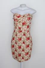 Vestido by express feminino bege estampado