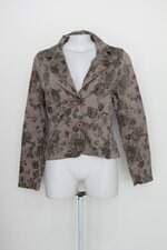 Blazer feminino marrom estampado
