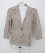 Blazer em sarja camerata feminino bege