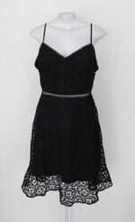 Vestido doce maria feminino preto com Renda