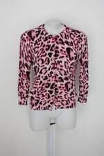 Cardigan p.a concept feminino rosa estampado