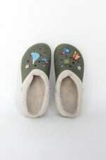 Papete crocs feminina verde
