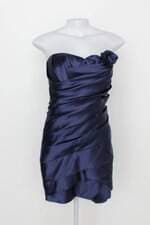 Vestido abruzzese feminino azul com Drapeado