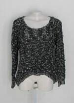 Blusa talita kume feminina preta de tricot 