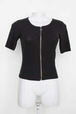 Blusa canelada renner feminina preta