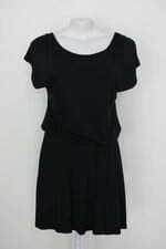 Vestido sommer feminino preto com Cós  elástico